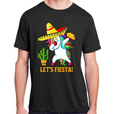 Dabbing Unicorn Funny Cinco De Mayo Girl Lets Fiesta Adult ChromaSoft Performance T-Shirt