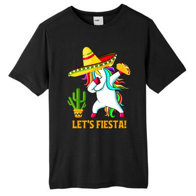 Dabbing Unicorn Funny Cinco De Mayo Girl Lets Fiesta Tall Fusion ChromaSoft Performance T-Shirt