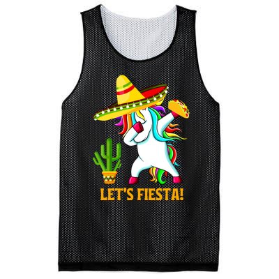 Dabbing Unicorn Funny Cinco De Mayo Girl Lets Fiesta Mesh Reversible Basketball Jersey Tank