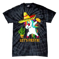 Dabbing Unicorn Funny Cinco De Mayo Girl Lets Fiesta Tie-Dye T-Shirt