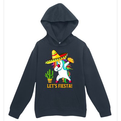 Dabbing Unicorn Funny Cinco De Mayo Girl Lets Fiesta Urban Pullover Hoodie