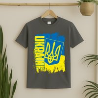Distressed Ukraine Flag Stand With Support Ukraine T-Shirt