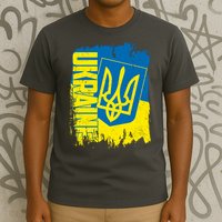 Distressed Ukraine Flag Stand With Support Ukraine T-Shirt
