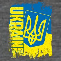 Distressed Ukraine Flag Stand With Support Ukraine T-Shirt