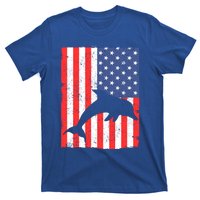 Dolphin Us Flag Independence Day Meaningful Gift T-Shirt