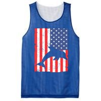 Dolphin Us Flag Independence Day Meaningful Gift Mesh Reversible Basketball Jersey Tank