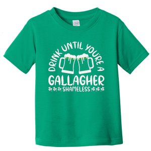 Drink Until Gallagher Cool Funny St Patricks Day Toddler T-Shirt