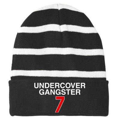 DansbyS Undercover Gangster Striped Beanie with Solid Band