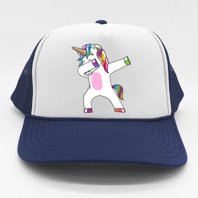 Dabbing Unicorn Gift Dab Dance Great Gift Rainbow Unicorn Gift Trucker Hat