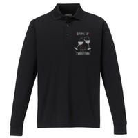 Drink Up Grinches It Is Christmas Performance Long Sleeve Polo