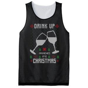 Drink Up Grinches It Is Christmas Mesh Reversible Basketball Jersey Tank