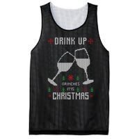 Drink Up Grinches It Is Christmas Mesh Reversible Basketball Jersey Tank