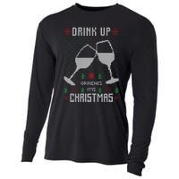 Drink Up Grinches It Is Christmas Cooling Performance Long Sleeve Crew