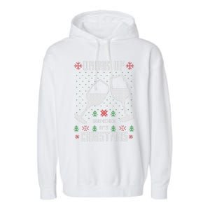 Drink Up Grinches It Is Christmas Garment-Dyed Fleece Hoodie