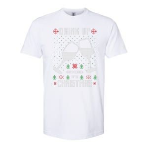 Drink Up Grinches It Is Christmas Softstyle CVC T-Shirt