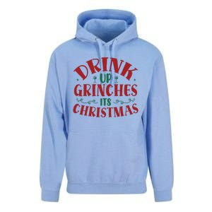 Drink Up Grinches Its Christmas Unisex Surf Hoodie