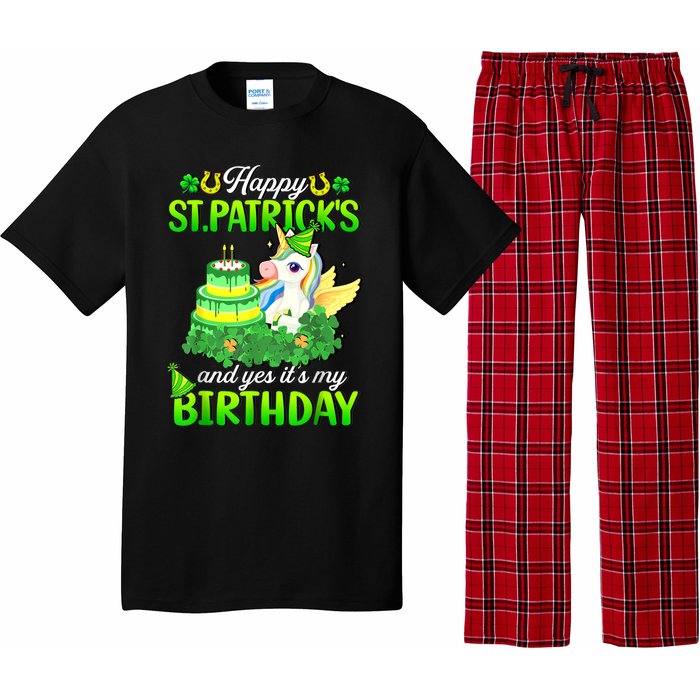 Dabbing Unicorn Happy St Patricks Day And My Birthday Pajama Set