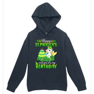 Dabbing Unicorn Happy St Patricks Day And My Birthday Urban Pullover Hoodie