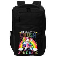 Dabbing Unicorn Im Ready To Crush 3rd Grade Back To School Impact Tech Backpack