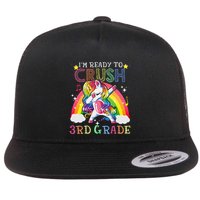 Dabbing Unicorn Im Ready To Crush 3rd Grade Back To School Flatbill Hat