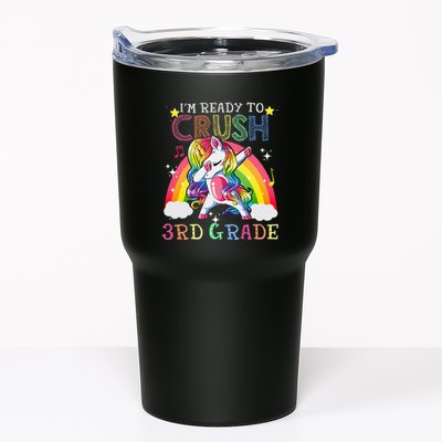 Dabbing Unicorn Im Ready To Crush 3rd Grade Back To School Tumbler
