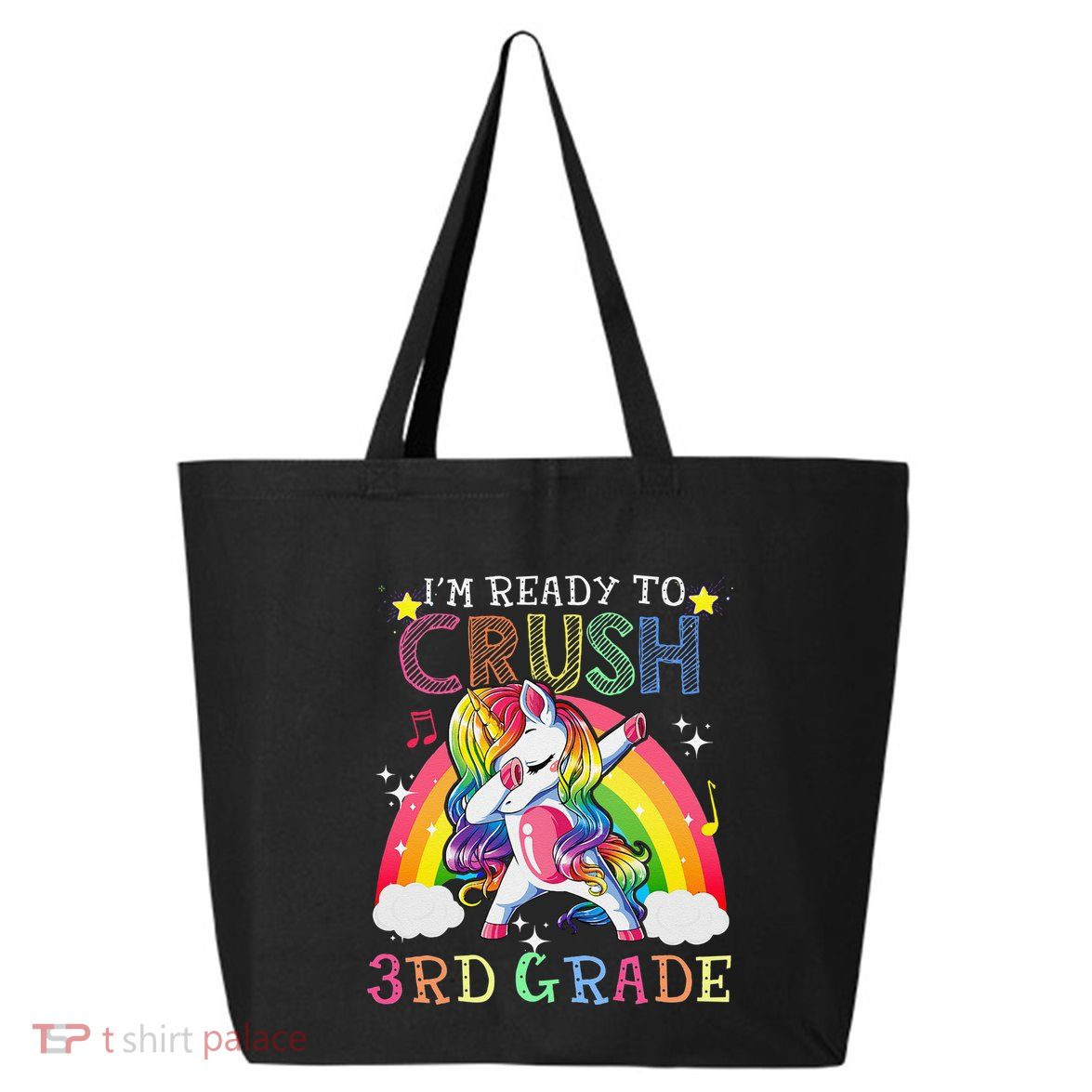 Dabbing Unicorn Im Ready To Crush 3rd Grade Back To School 25L Jumbo Tote
