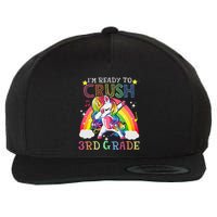 Dabbing Unicorn Im Ready To Crush 3rd Grade Back To School Wool Snapback Cap