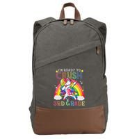 Dabbing Unicorn Im Ready To Crush 3rd Grade Back To School Cotton Canvas Backpack