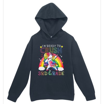 Dabbing Unicorn Im Ready To Crush 3rd Grade Back To School Urban Pullover Hoodie