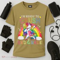 Dabbing Unicorn Im Ready To Crush 3rd Grade Back To School Performance Shirt
