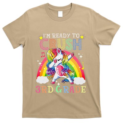 Dabbing Unicorn Im Ready To Crush 3rd Grade Back To School T-Shirt