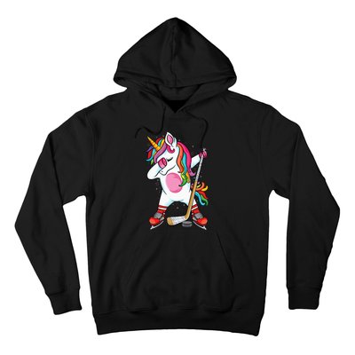 Dabbing Unicorn Ice Hockey funny ice Hockey Hoodie