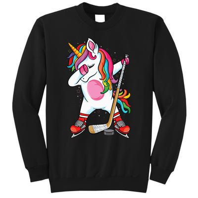 Dabbing Unicorn Ice Hockey funny ice Hockey Sweatshirt