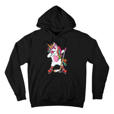 Dabbing Unicorn Ice Hockey funny ice Hockey Tall Hoodie