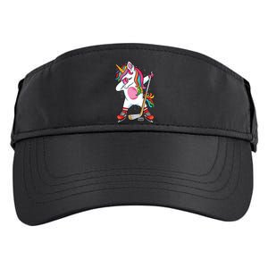 Dabbing Unicorn Ice Hockey Funny Ice Hockey Adult Drive Performance Visor