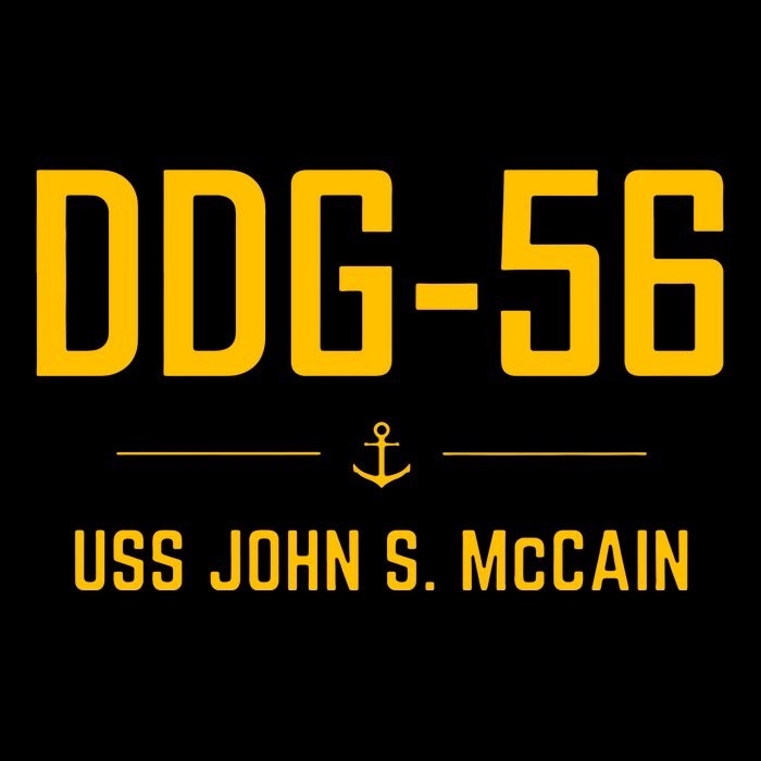 Ddg56 Uss John S. Mccain Cooling Performance Crew T-Shirt