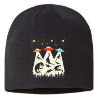 Dinosaur Ufo Lover Retro Alien Abduction Sustainable Beanie