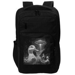 Ducks & Ufos Lakeside Encounter Funny Duck Lover Impact Tech Backpack