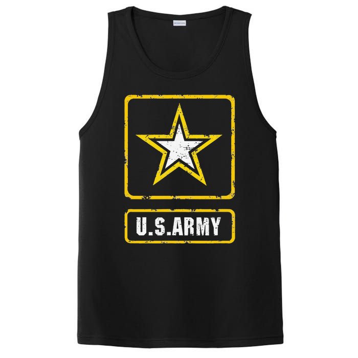 Distressed U.S.Army Logo Vintage US Military PosiCharge Competitor Tank