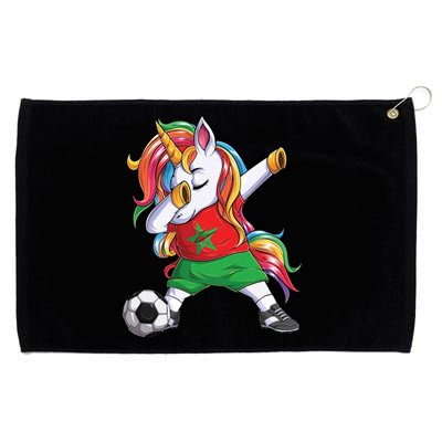 Dab Unicorn Morocco Football Soccer Jersey Moroccan Flag Gift Grommeted Golf Towel