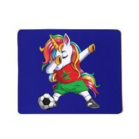 Dab Unicorn Morocco Football Soccer Jersey Moroccan Flag Gift Mousepad