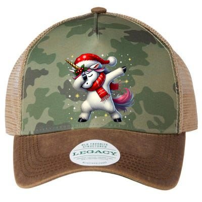 Dabbing Unicorn Magical Christmas Legacy Tie Dye Trucker Hat