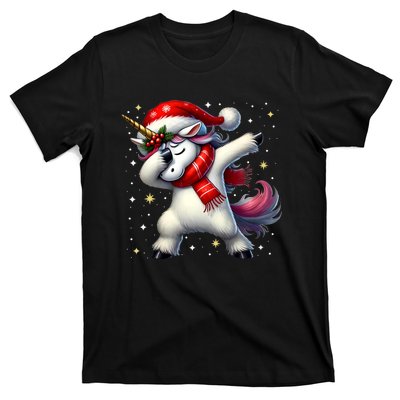 Dabbing Unicorn Magical Christmas T-Shirt