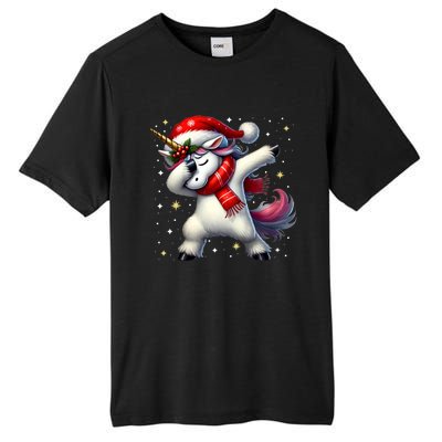 Dabbing Unicorn Magical Christmas Tall Fusion ChromaSoft Performance T-Shirt