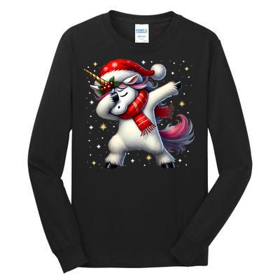 Dabbing Unicorn Magical Christmas Tall Long Sleeve T-Shirt