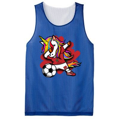 Dabbing Unicorn Morocco Soccer Fans Jersey Moroccan Football Gift Mesh Reversible Basketball Jersey Tank