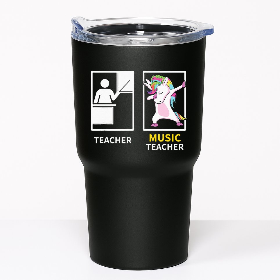 Dabbing Unicorn Music Teacher Gift Tumbler