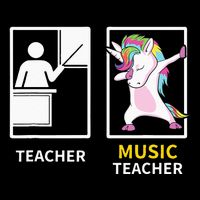 Dabbing Unicorn Music Teacher Gift Zip Tote Bag