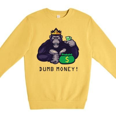 Dumb Money Ape Premium Crewneck Sweatshirt