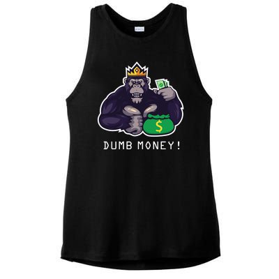 Dumb Money Ape Ladies PosiCharge Tri-Blend Wicking Tank